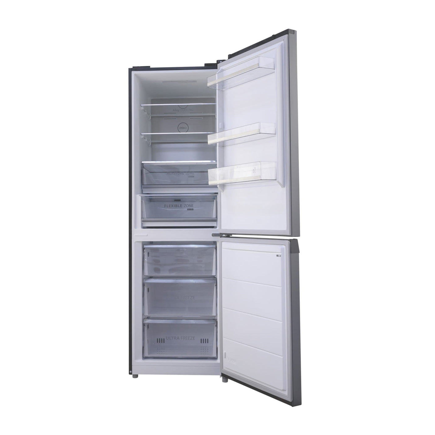 Toshiba Combina frigorifica Combina frigorifica Toshiba GR-RB449WE-PMJ(06) | 338L, No Frost, Clasa E, LED, Morandi Grey, 59.5x66x185.8cm