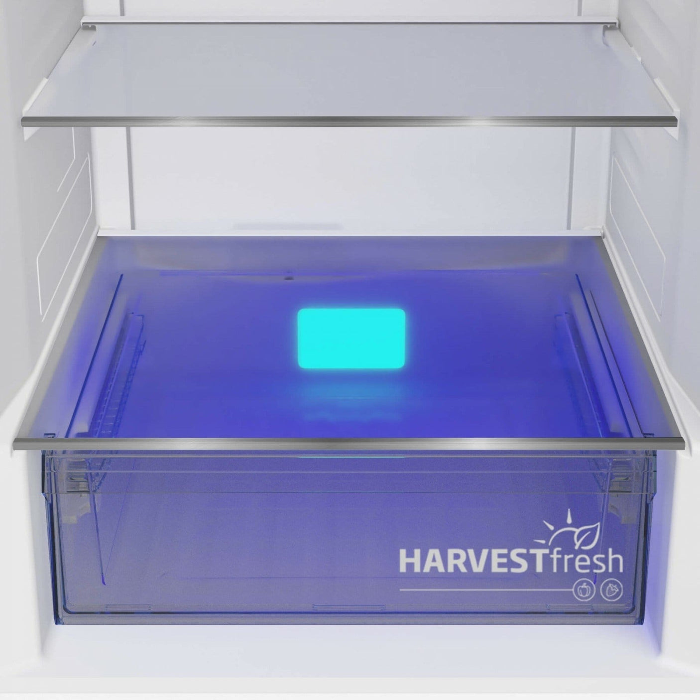 BEKO Combina frigorifica Beko, 316l, Clasa C, No Frost, Compresorul ProSmart Inverter, Display, AeroFlow, HarvestFresh, Metal look