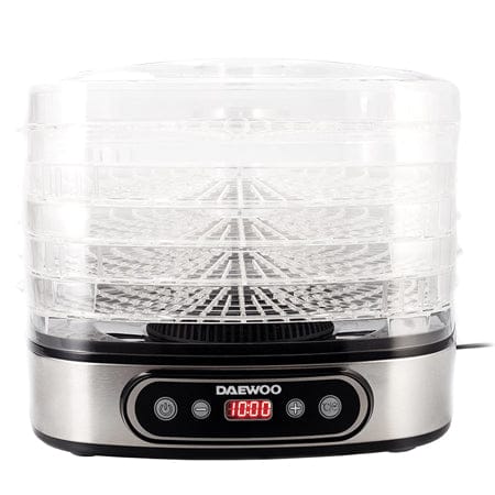 Daewoo Deshidrator Deshidrator Daewoo D-DD500S | 500W, Inox, Negru, Timer, Digital