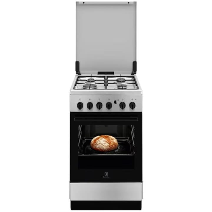 ELECTROLUX Aragaz ELECTROLUX gaz, 4 arzatoare, Gaz, L 50 cm, Grill, inox