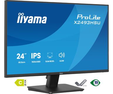 Monitor iiyama ProLite X2493HSU-B1 24" Full HD pentru birou și acasă