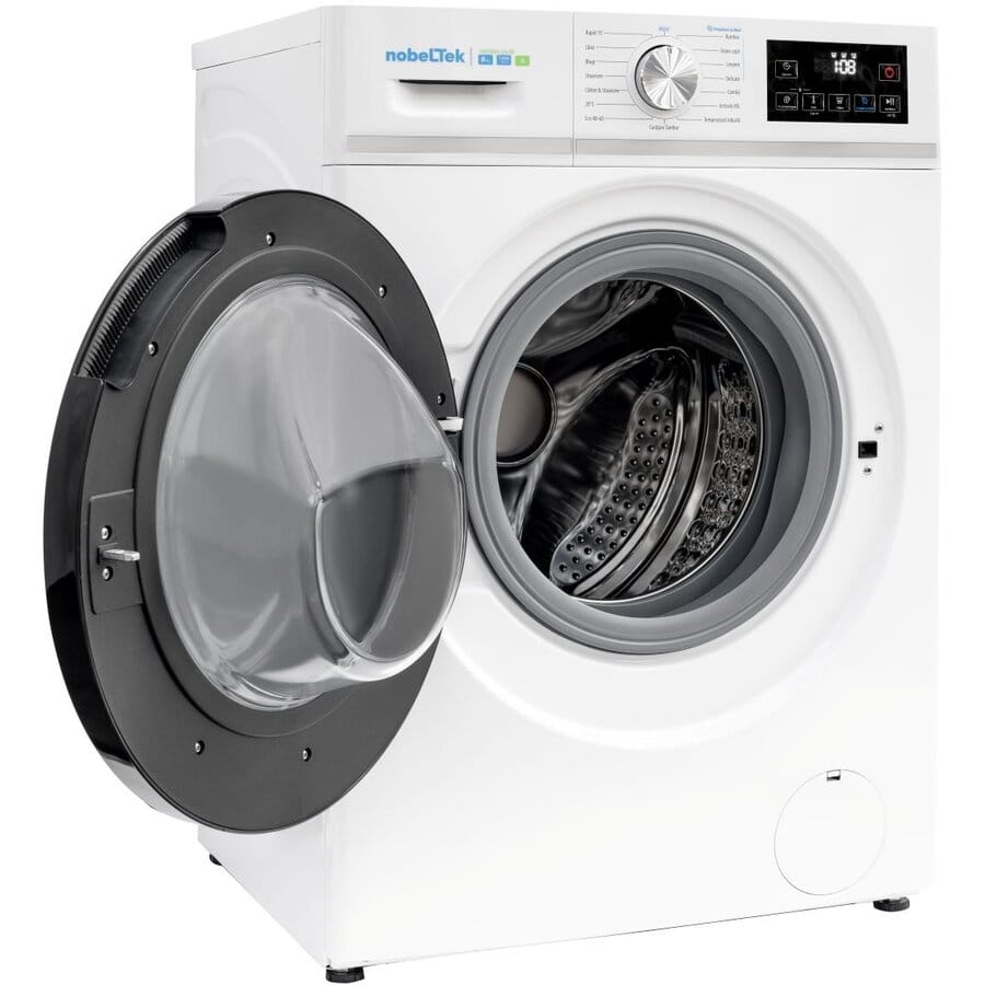 Nobeltek Masina de spalat rufe Masina de spalat rufe Nobeltek NWM812A-W | 8kg, 1200rpm, Clasa A, Inverter