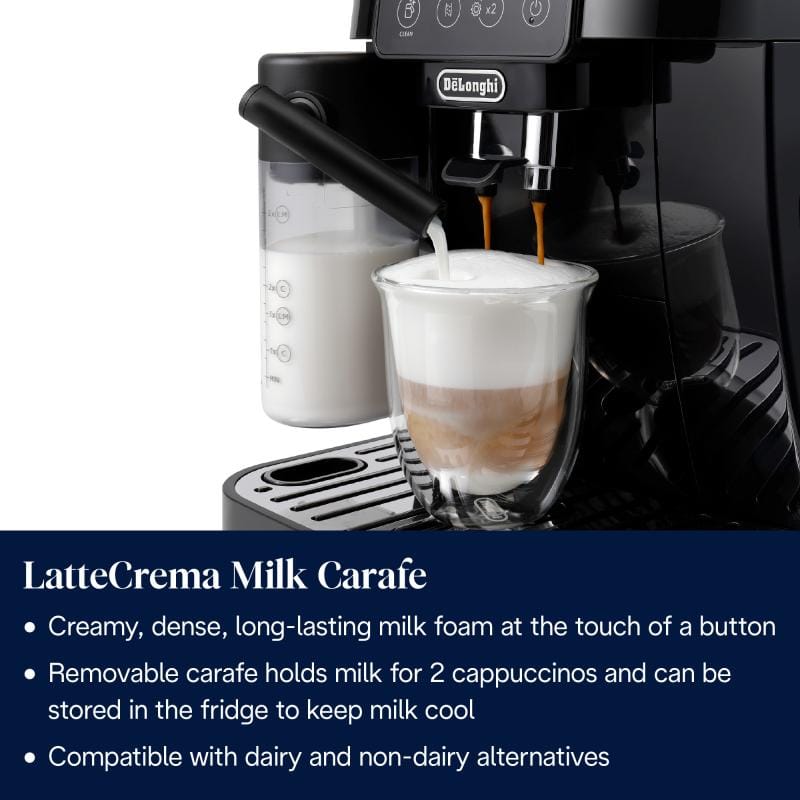 DELONGHI Espressor automat Espressor automat DeLonghi Magnifica Start ECAM 220.60.B, râșniță integrată, spumare lapte, negru
