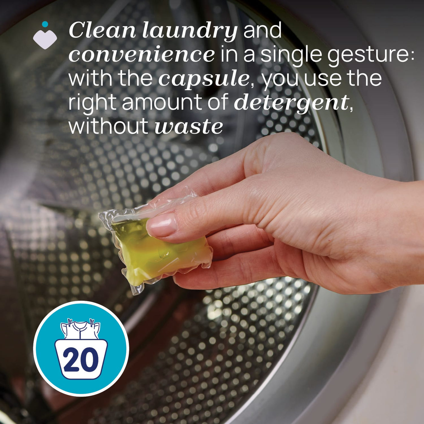 Chicco Îngrijire bebe Detergent Hipoalergenic Chicco Sensitive 12097-7 | 20 Capsule, 0 Luni+