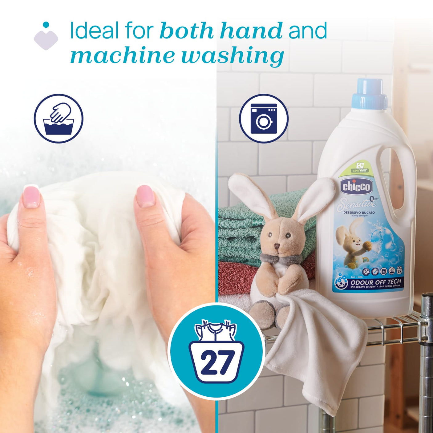 Chicco Îngrijire bebe Detergent Lichid Hipoalergenic Chicco 0753220-7 | 1.5L, 0 Luni+