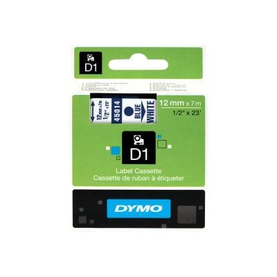 Dymo Bandă de etichetare Bandă etichete originală Dymo 45014 (S0720540), imprimare alb pe fundal albastru pentru imprimante compatibile Dymo