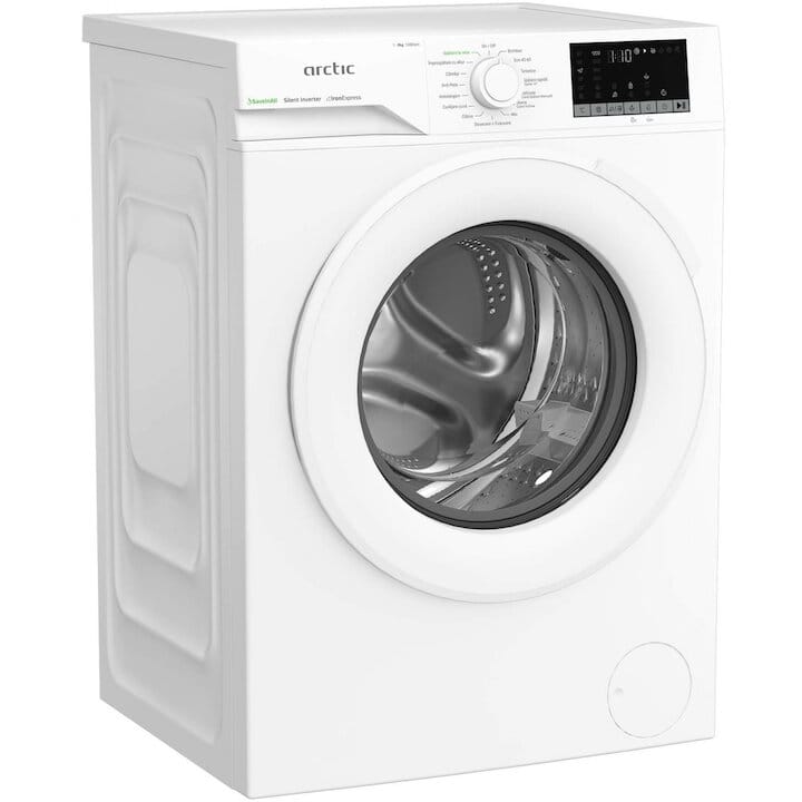 ARCTIC Masina de spalat rufe Masina de spalat rufe Arctic APLM2WFSU28211W | 8kg, 1200rpm, A, Inverter, ExtraSteam, 60x54.6x84.5cm