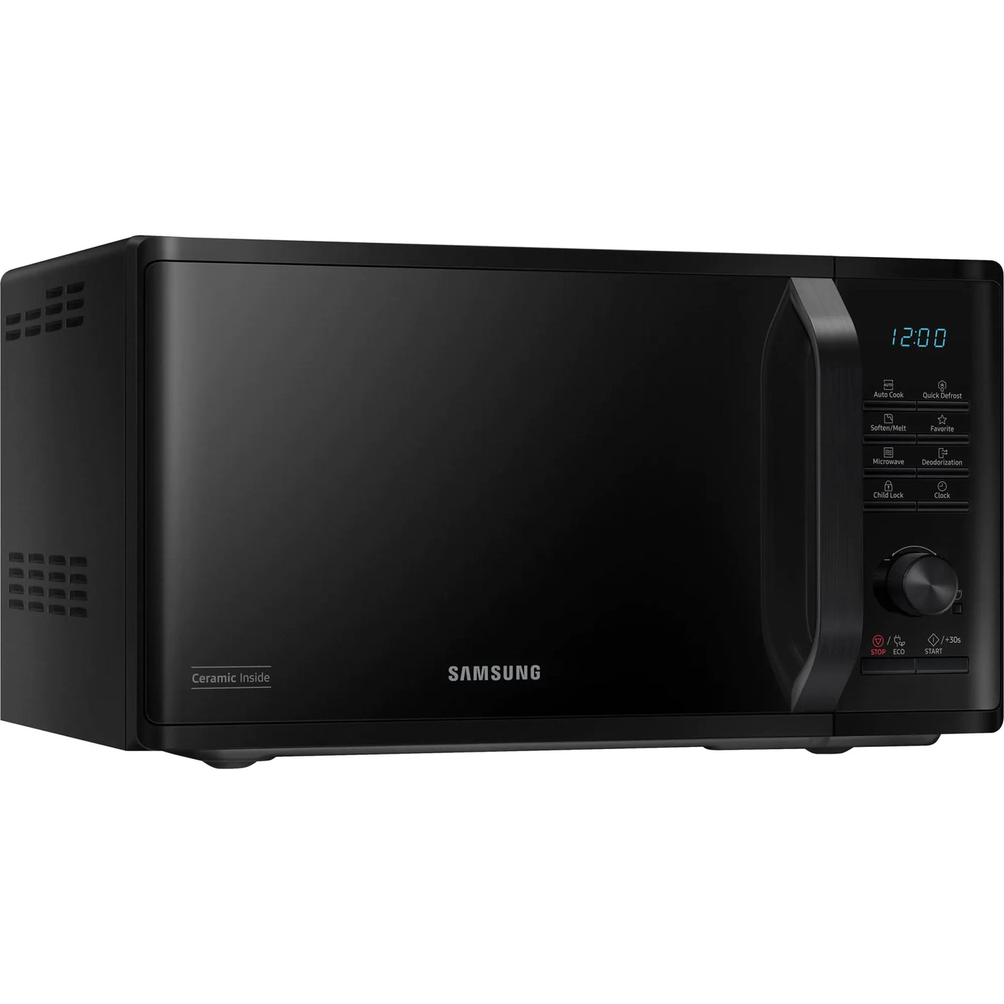 Samsung Cuptor cu microunde Samsung Solo, 23 L, 800W, Quick Defrost, interior ceramic, afisaj LED, Negru