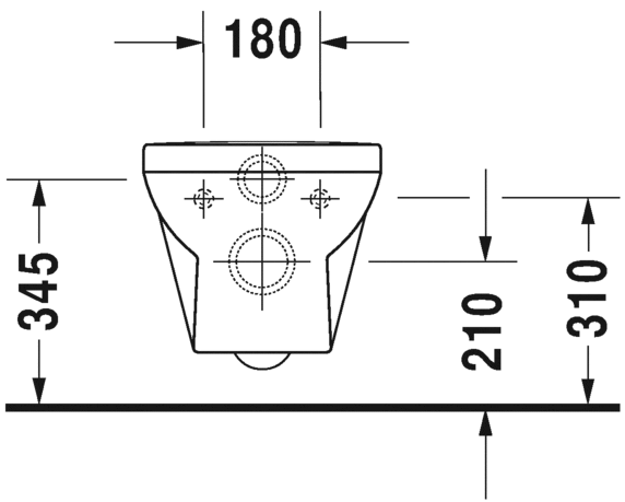 Duravit Vas wc + capac Duravit, Toil.set wm. Duravit No.1 white, riml., incl.s&c with soft closure, suspendat, evacuare orizontala, cu capac (0020790000), soft close, alb
