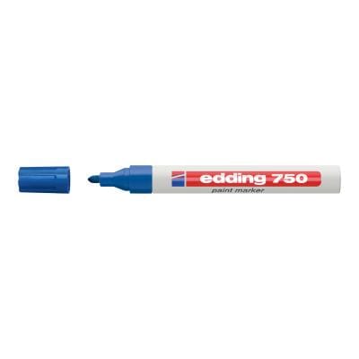 Edding Marker Marker cu vopsea Edding 750, albastru, vârf rotund, pentru metal, sticlă și plastic (4-750003 / 4750003)