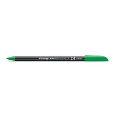Edding Marker Marker fin Edding 1200 verde, cerneală pe bază de apă, vârf subțire pentru scris și desen, cod 4-1200004
