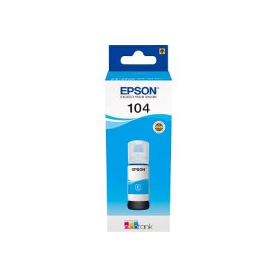 EPSON Consumabile imprimanta Cerneală Originală Epson 104 EcoTank Cyan, Flacon Reîncărcare (C13T00P240)