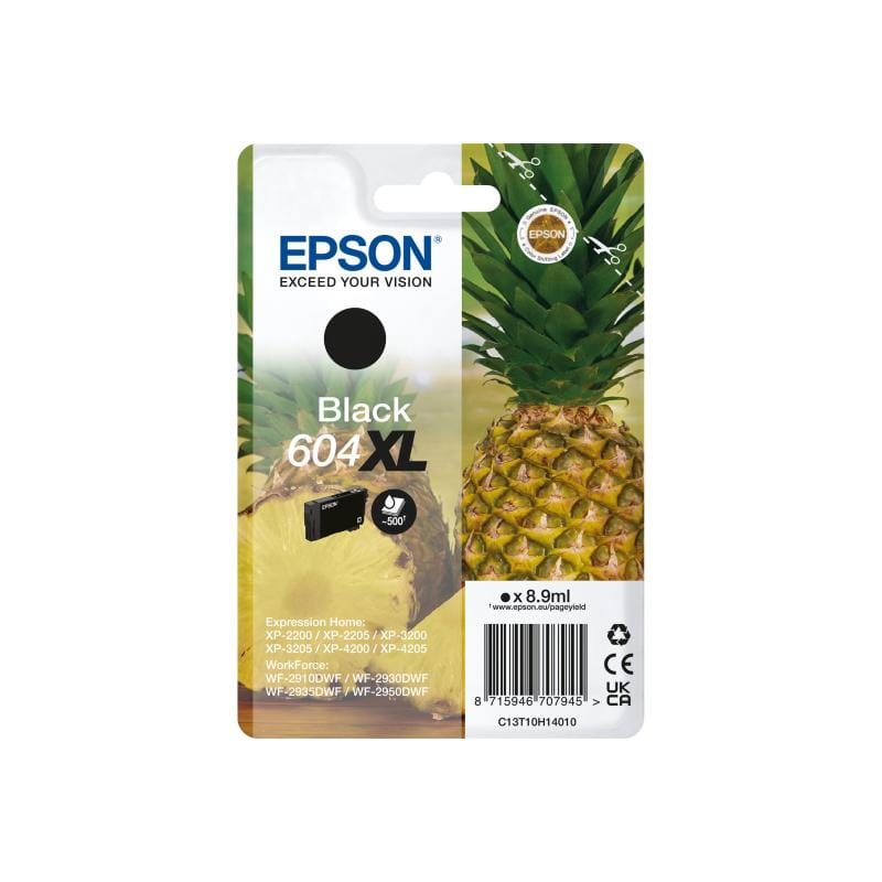 EPSON Epson Ink 604 XL Black Schwarz (C13T10H14010)