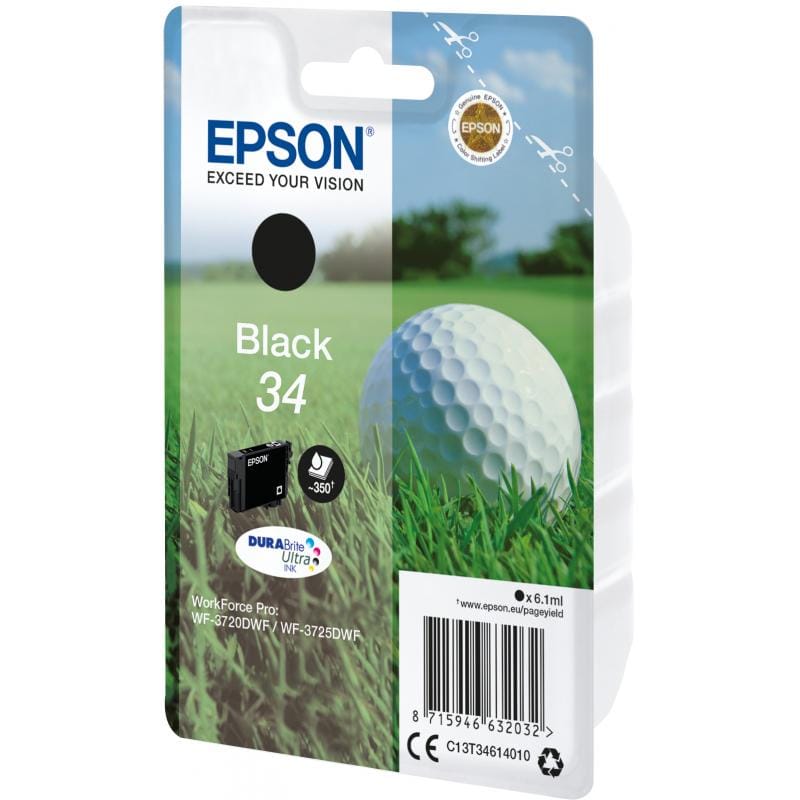 EPSON Consumabile imprimanta Cartuș cerneală original Epson T3461 Black (Negru) C13T34614010 pentru imprimantă
