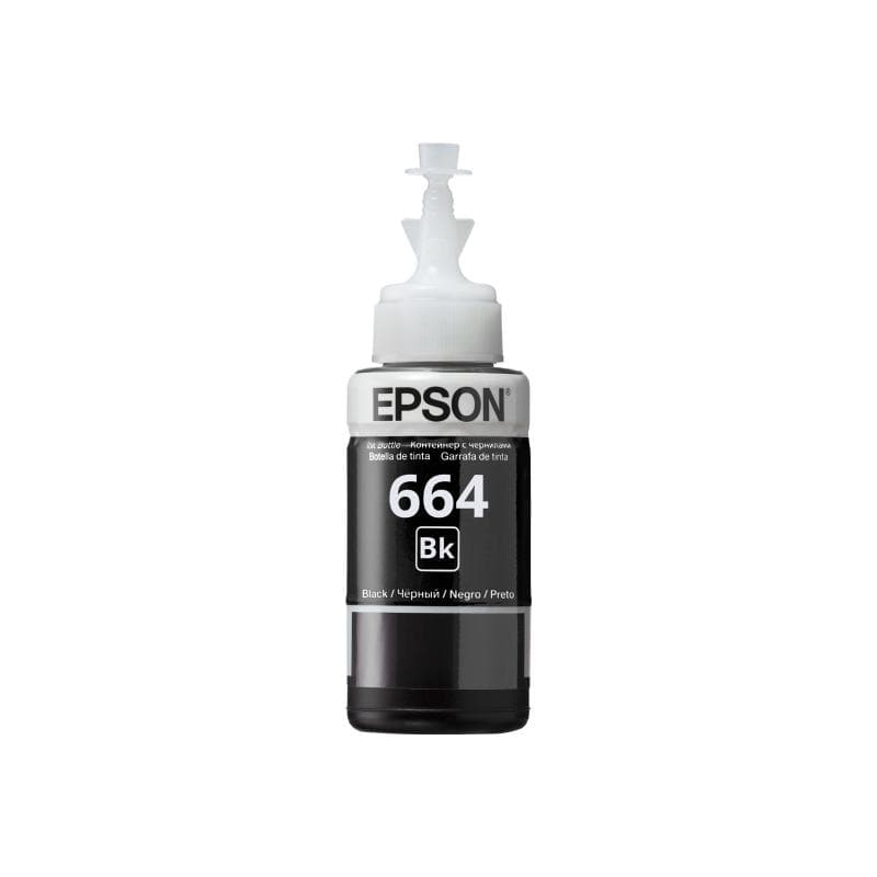 EPSON Consumabile imprimanta Cerneală originală Epson T664 Black/Negru (Schwarz) C13T66414A pentru imprimante Epson EcoTank