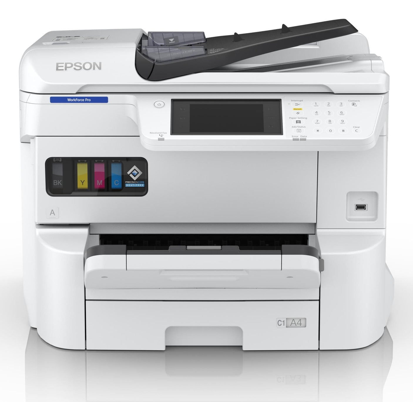 EPSON Imprimanta Multifuncțională EPSON C11CL35401: imprimare, copiere, scanare, fax, model EC-C7100DWF, garanție 12 luni, cod ELKO EP_C11CL35401.