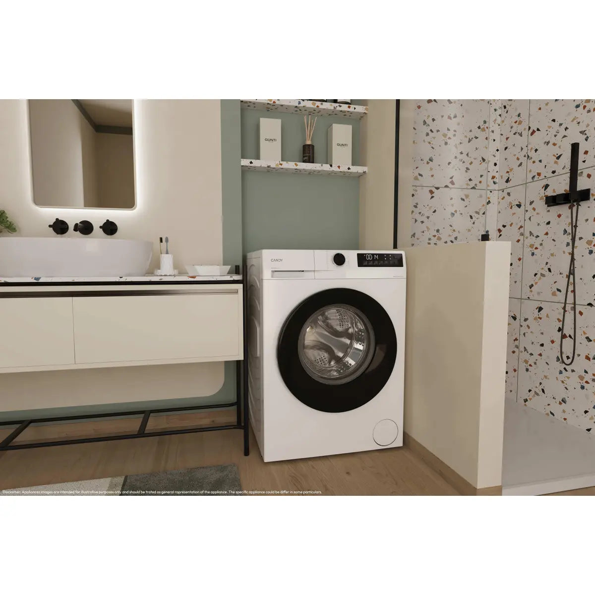 Masina de spalat rufe Slim Candy GD 27SB7-S | 7kg, 1200RPM, Inverter, Clasa A, Alb
