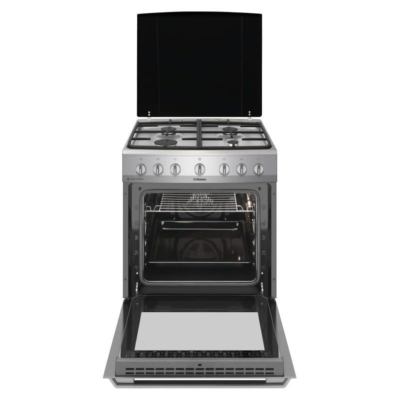 Hansa Aragaz Aragaz Hansa FCMX68129 | cuptor electric, 60 cm, 4 arzatoare, steam cleaning