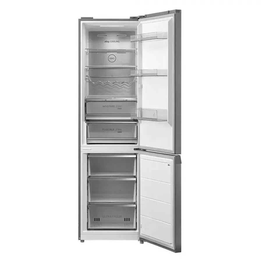 Toshiba Combina frigorifica Combina frigorifica Toshiba GR-RB500WE-PMJ(49) | 378L, No Frost, Clasa E, LED, Argintiu, 59.5x66x201cm