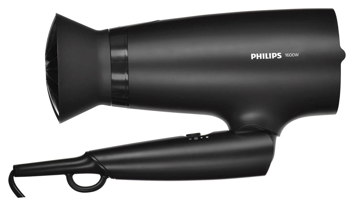 Philips Uscator de par Philips, Putere: 1600W, accesoriu Thermo Protect, 3 setari de viteza/temperatura, cap de coafare 14 mm, Negru