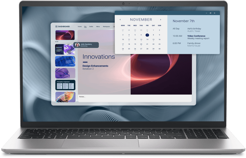 DELL Laptop Dell Pro 15 Essential PV15250, 15.6 inch FHD (1920 x 1080) 120Hz 250 nits WVA Anti- Glare LED Backlit Narrow Border Display, Platinum Silver Palmrest with Finger Print Reader, 13th Generation Intel(R)