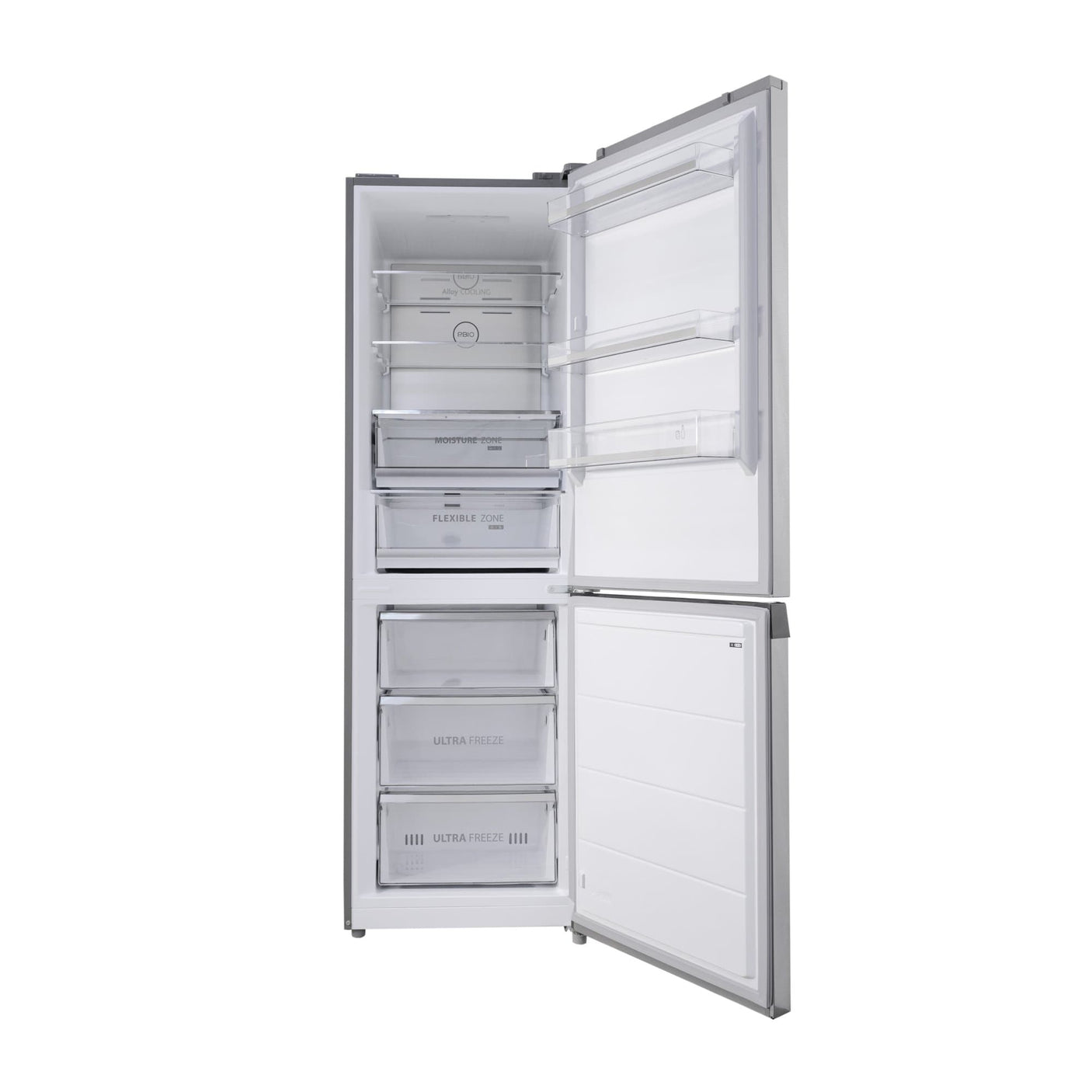 Toshiba Combina frigorifica Combina frigorifica Toshiba GR-RB449WE-PMJ(49) | 338L, No Frost, Clasa E, Display LED, Silver, 59.5x66x185.8cm