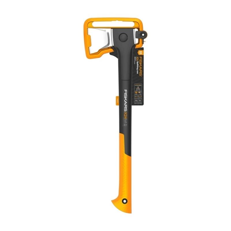 Fiskars Topor de despicat Fiskars X-Series X24 M, 600 mm, negru/portocaliu, 1069106