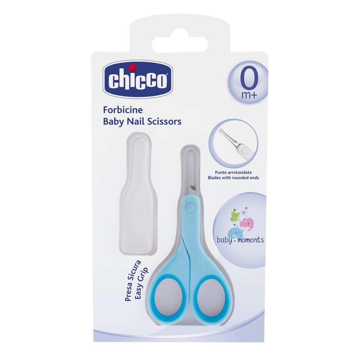 Chicco Puericultură Forfecuta Chicco cu Protectie 05912-7_BLUE | Blue, 0 Luni+