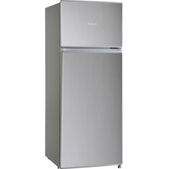 Frigider cu Două Uși Tesla WG RD2100MSE | 207L, Clasic, Argintiu, 55x55x143cm