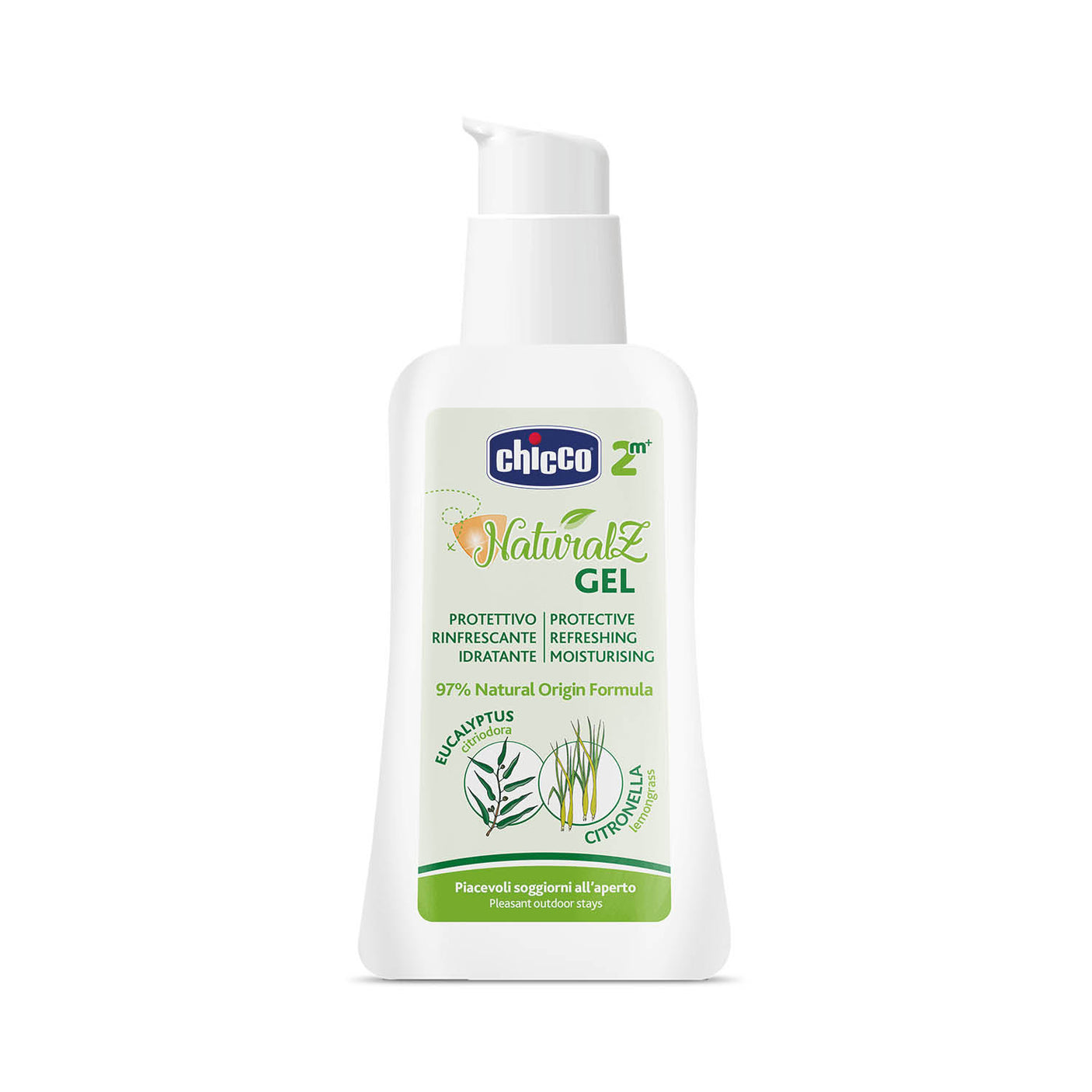 Gel Protectie Naturala Chicco Naturalz, 60 Ml, 2 Luni+