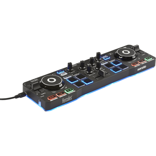 Hercules Echipamente DJ si Streaming Controller DJ Hercules DJControl Starlight 4780884 | USB, Serato DJ Lite, 8 Pad-uri, Jog Wheels