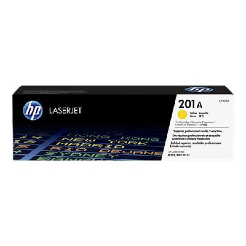 HP Cartuș toner original HP 201A (CF402A) Galben, randament 1.400 pagini pentru HP Color LaserJet Pro M252/M277