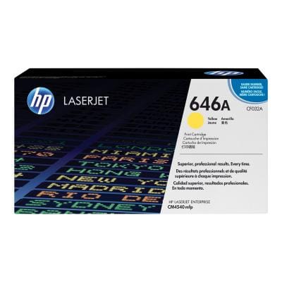 HP Toner Toner Original HP 646A CF032A Galben pentru imprimante HP LaserJet – Calitate profesională, imprimare fiabilă