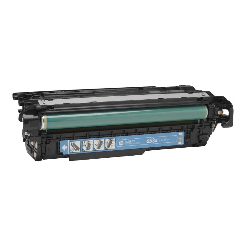 HP Consumabile imprimanta Cartuș toner original HP 654A (CF331A) Cyan pentru imprimante HP LaserJet, imprimare color profesională
