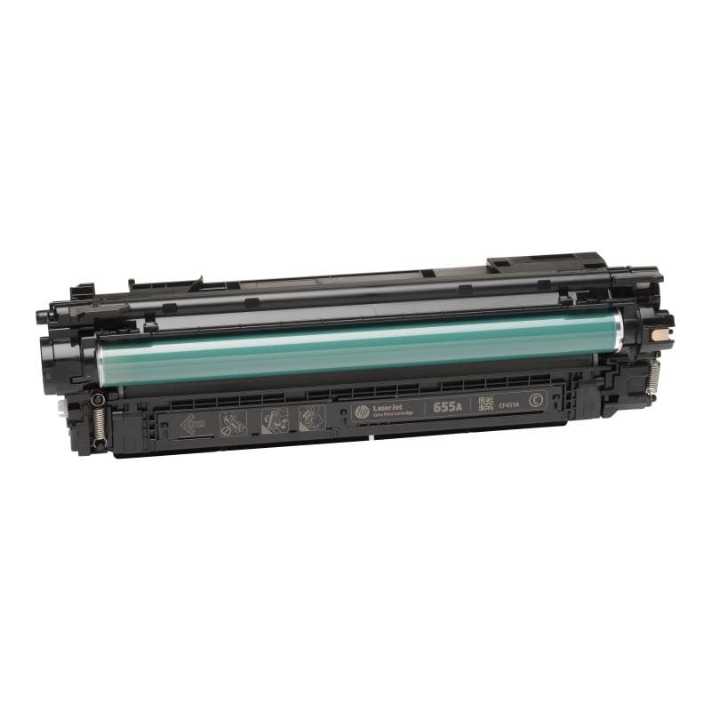 HP Cartuș toner original HP 655A (CF451A) Cyan pentru imprimante HP Color LaserJet