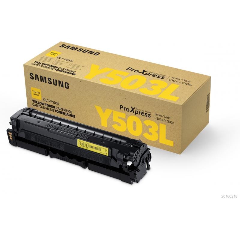 Samsung Consumabile imprimanta Cartuș Toner Galben CLT‑Y503L (SU491A) Capacitate Mare pentru Imprimante Compatibile Samsung
