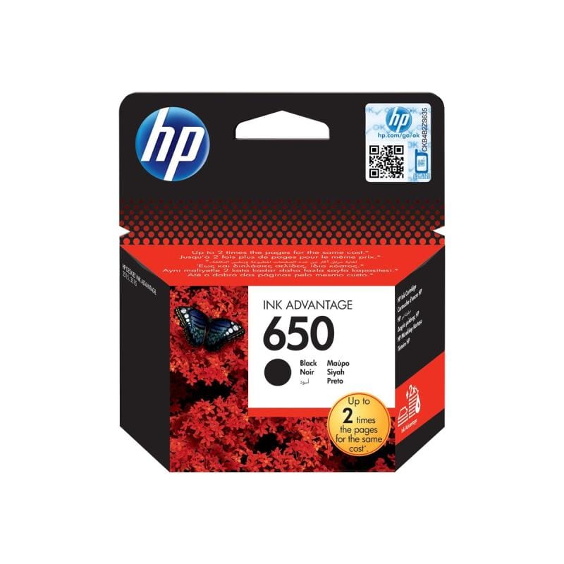 HP Consumabile imprimante Cartus Cerneala HP 650 CZ101AE | Negru, Original