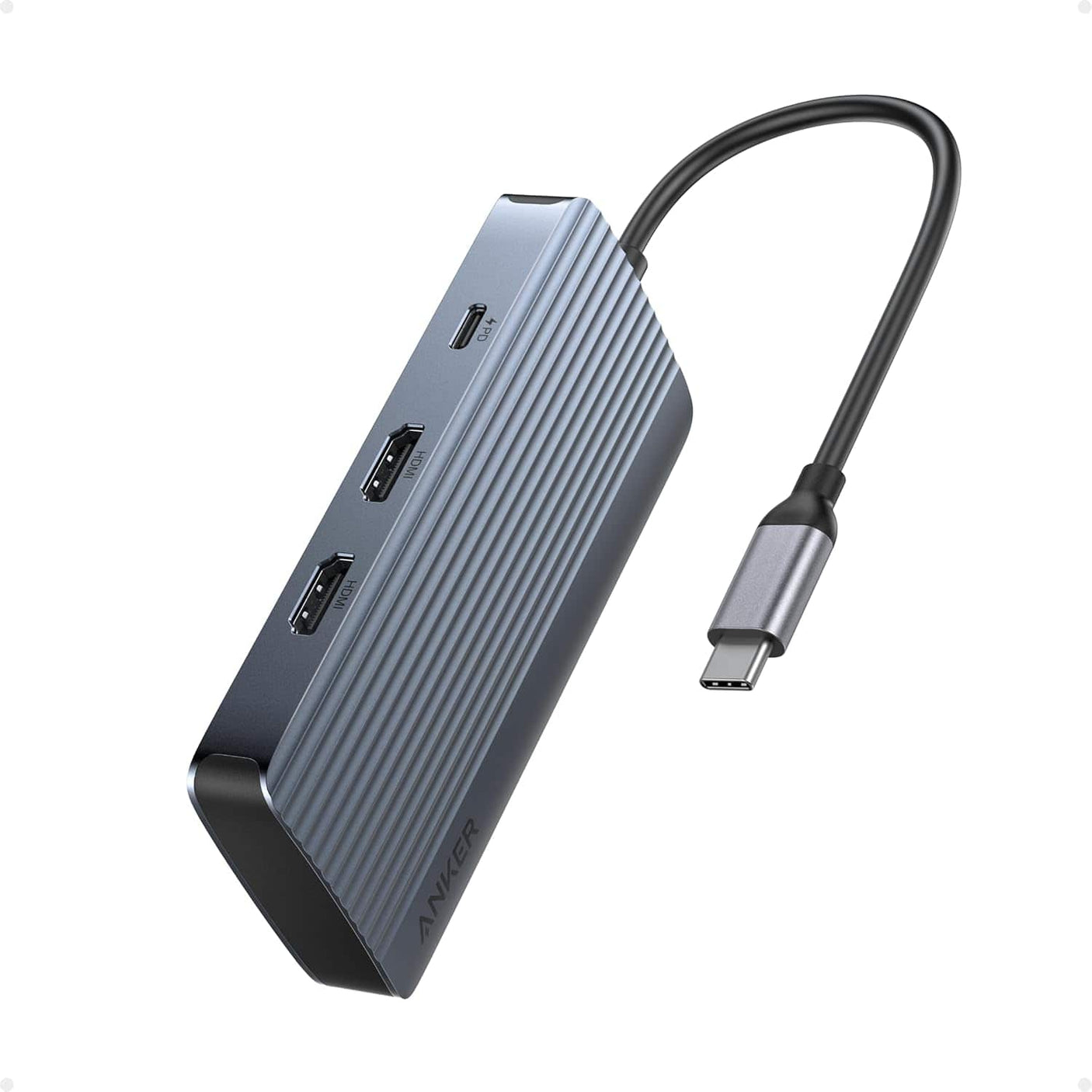 Anker HUB HUB Anker A83740A2 | USB-C 7-in-1, Dual HDMI, 85W, 10Gbps, Gri