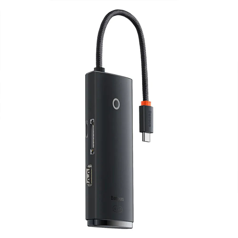 Baseus HUB HUB Baseus Lite WKQX050001 | 6 Porturi, 2xUSB-A, USB-C, HDMI, SD/MicroSD