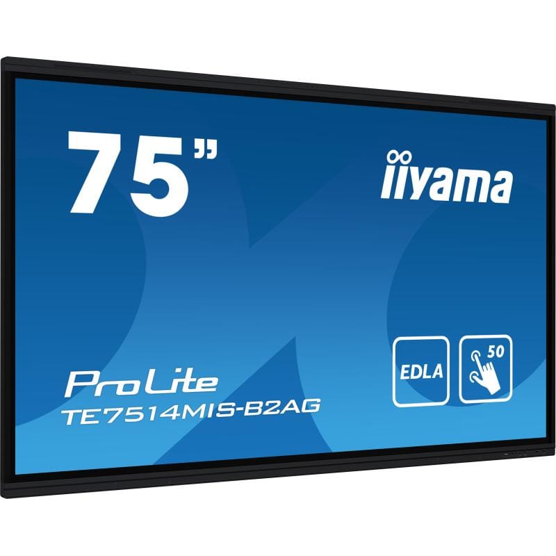 IIYAMA Display interactiv iiyama TE7514MIS-B2AG 75" 4K UHD pentru digital signage, săli de ședință și educație
