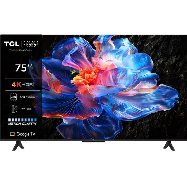 Televizor TCL LED 75P6K | 189 cm, Smart Google TV, 4K UHD, Clasa E