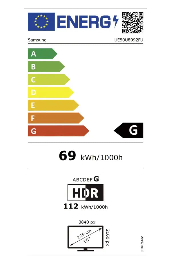 Televizor Samsung LED UE50U8092FUXXH | 125 cm, Smart, 4K UHD, Clasa G