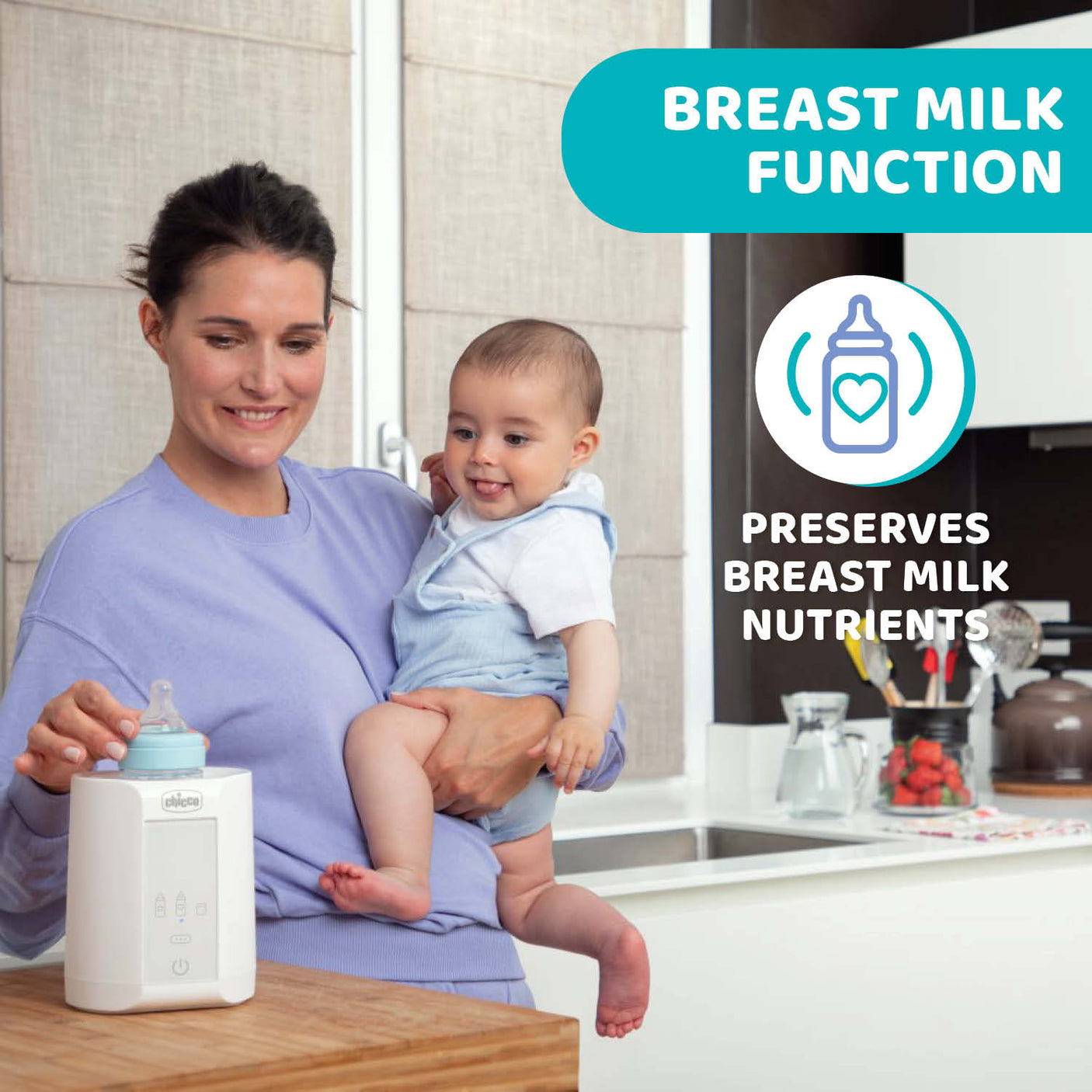 Chicco Alimentație bebe Incalzitor Biberoane Chicco 0738910-7 | 2 in 1, Adaptor Auto, 0 Luni+