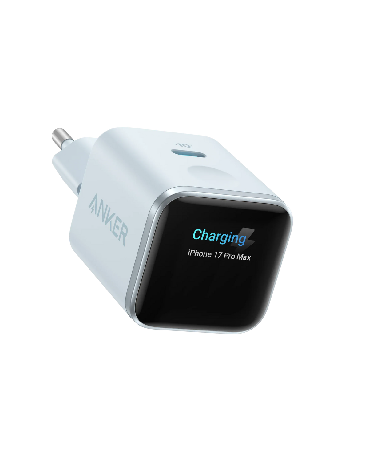 Anker Incarcator USB Incarcator Retea Anker A121DG31 | 45W, USB-C, Display Smart, Albastru