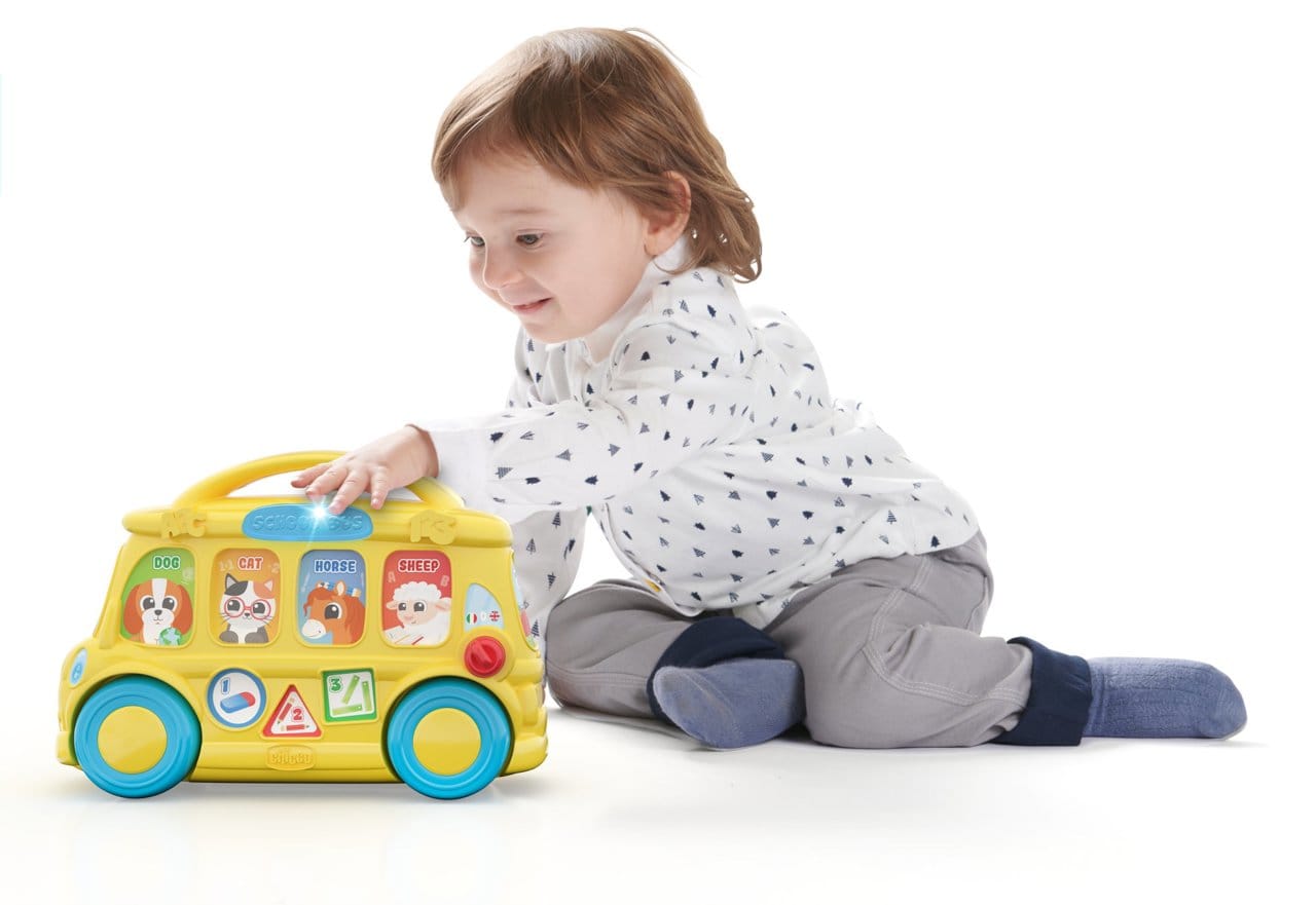 Chicco Jucării Jucarie Chicco 1129700-1 | Autobuz Scolar Interactiv, Bilingva, 9-36 Luni