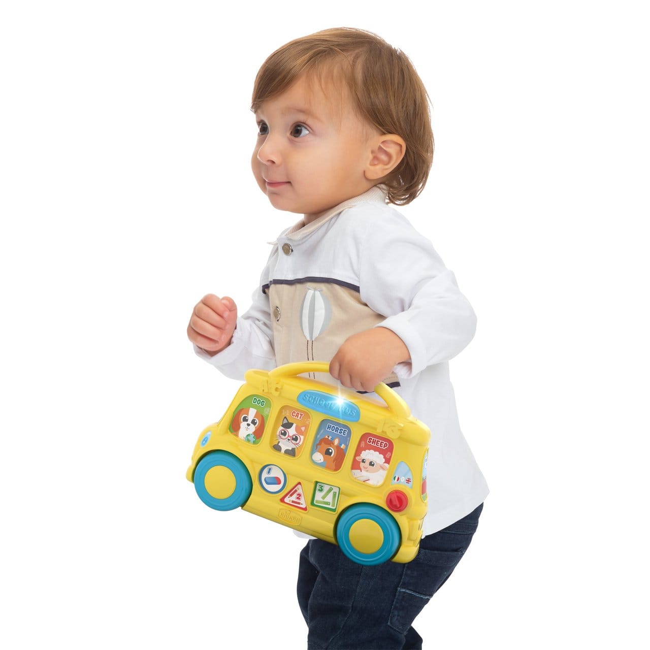 Chicco Jucării Jucarie Chicco 1129700-1 | Autobuz Scolar Interactiv, Bilingva, 9-36 Luni