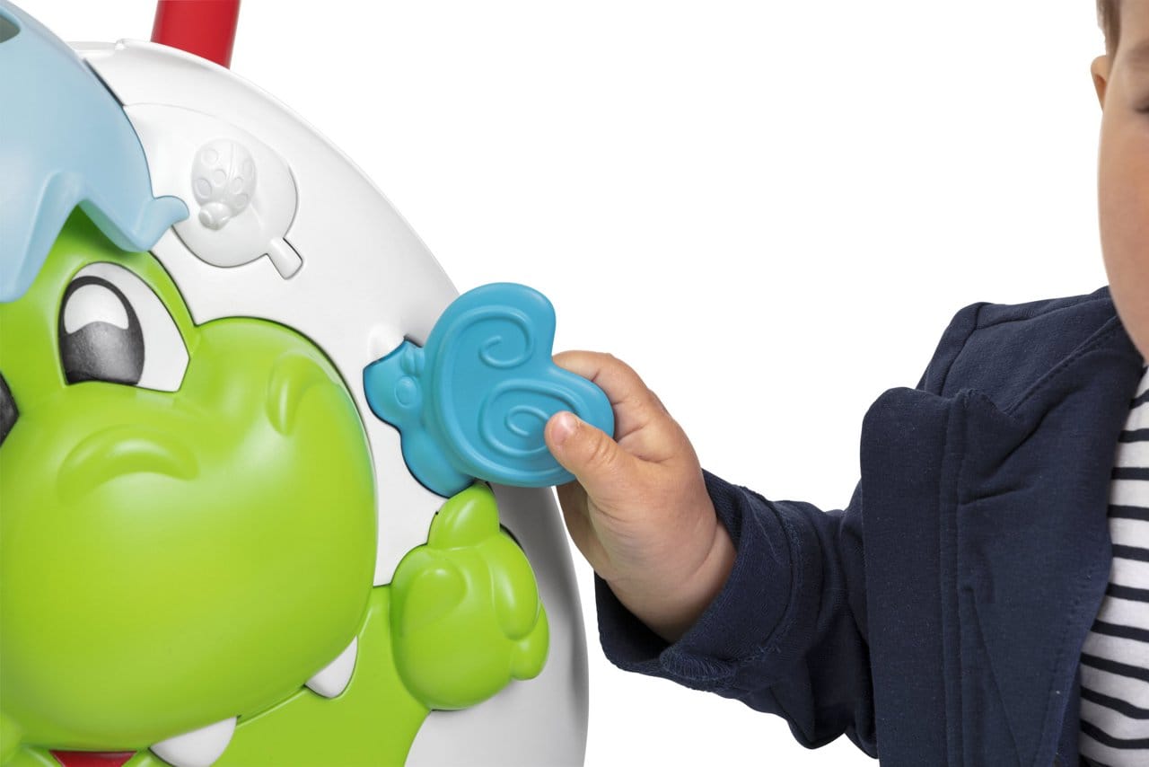 Chicco Jucării Jucarie Chicco 11293-1 | Centru Activitati 2-in-1, Antemergator Dinozaur, 9-24 Luni
