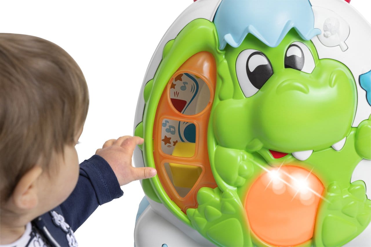 Chicco Jucării Jucarie Chicco 11293-1 | Centru Activitati 2-in-1, Antemergator Dinozaur, 9-24 Luni