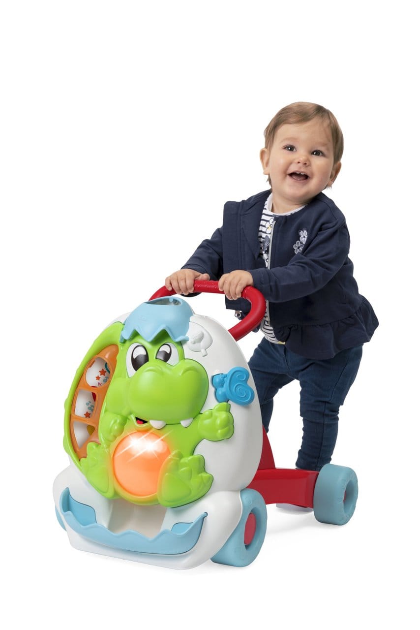 Chicco Jucării Jucarie Chicco 11293-1 | Centru Activitati 2-in-1, Antemergator Dinozaur, 9-24 Luni