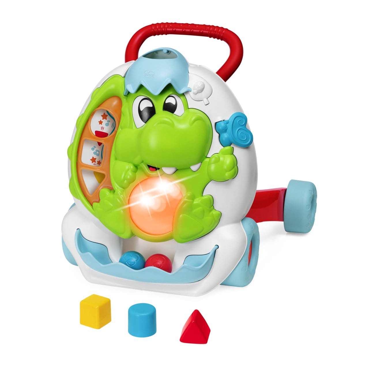 Chicco Jucării Jucarie Chicco 11293-1 | Centru Activitati 2-in-1, Antemergator Dinozaur, 9-24 Luni